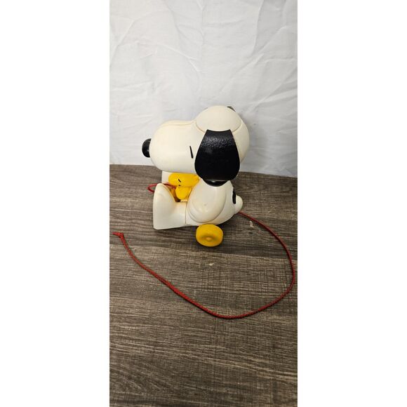 Vintage Snoopy and Woodstock Pull Toy -- ITEM #3361 - Picture 8 of 11